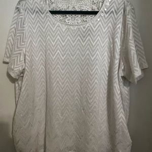 Alfred Donner cute white top